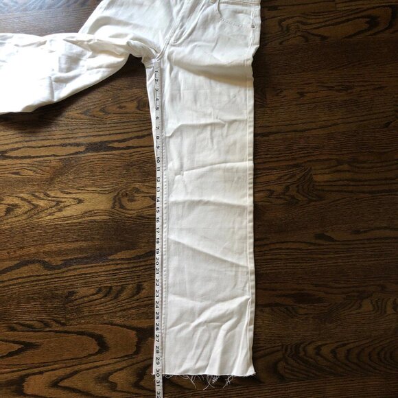 NEW SHEIN Off White High Waisted Wide Leg Jeans - Size 25 - Picture 6 of 9